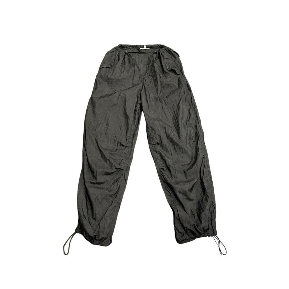 Steve Madden Larsen Parachute Lightweight Pants SZ S Crinkled Utility Baggy